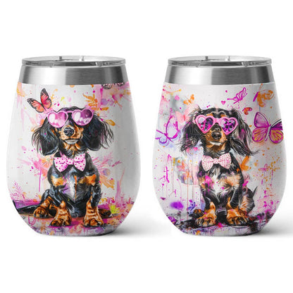 Shineful Wine Tumbler Fabulous Dachshund