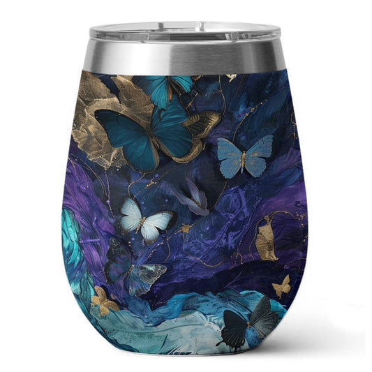 Verre à vin Shineful Butterfly Whispers