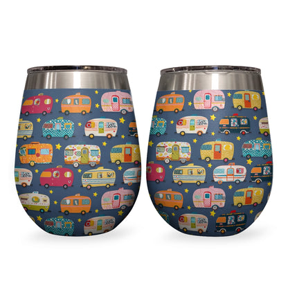 Shineful Wine Tumbler Starlit Camper