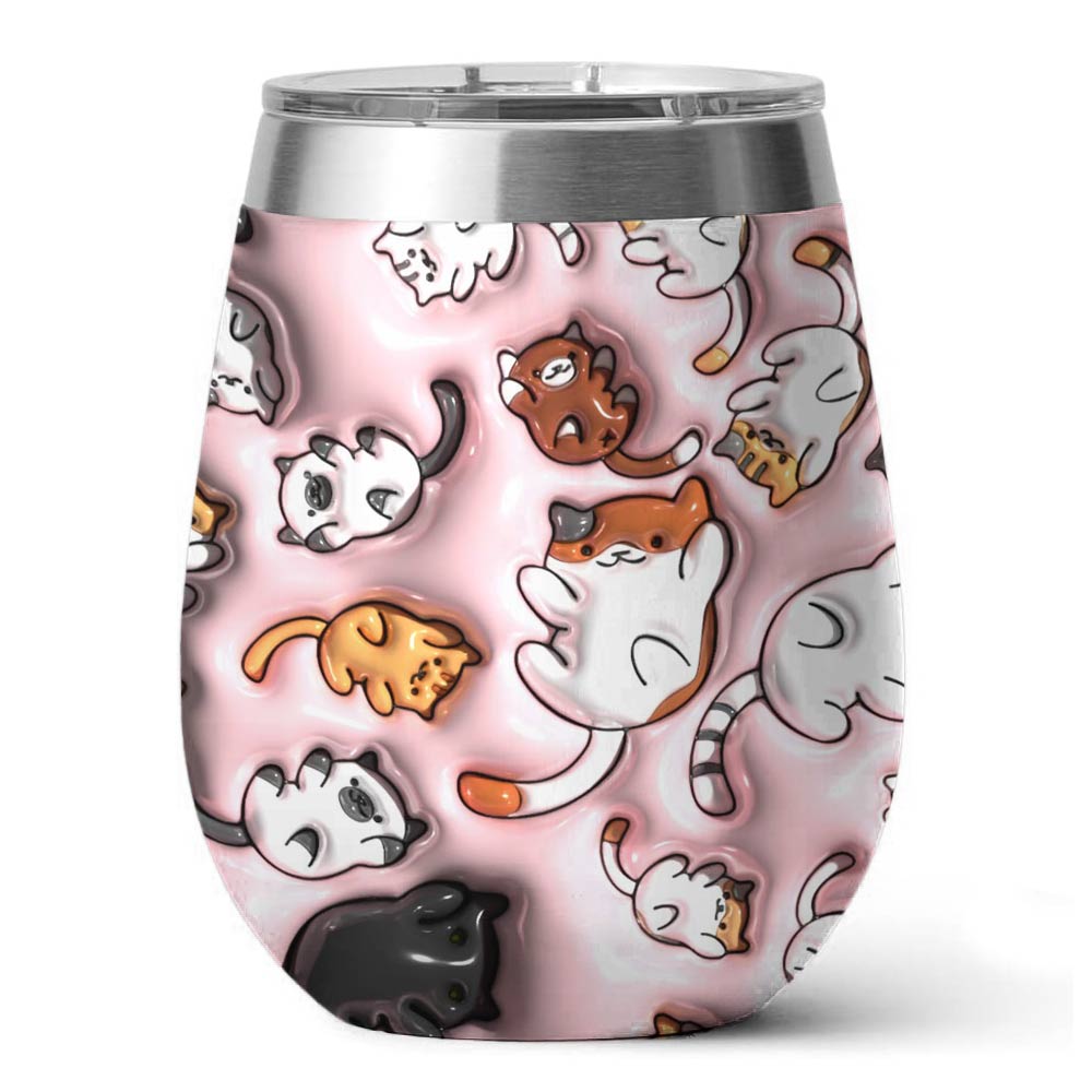 Cat 12 Oz Shineful™ Dachshunds 3D Pink Nl09 Pink 12Oz Tumbler