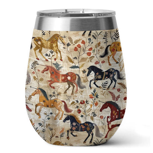 Shineful Wine Tumbler Wild Gallop