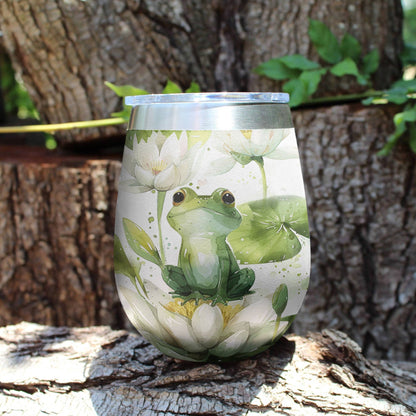 Shineful Wine Tumbler Frog Little frog