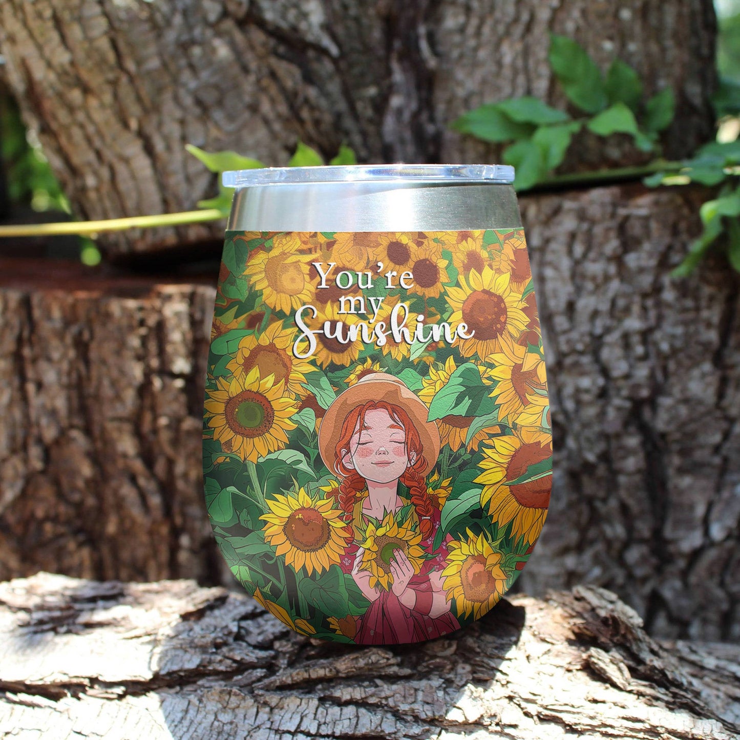 Shineful Wine Tumbler You're my Sunshine