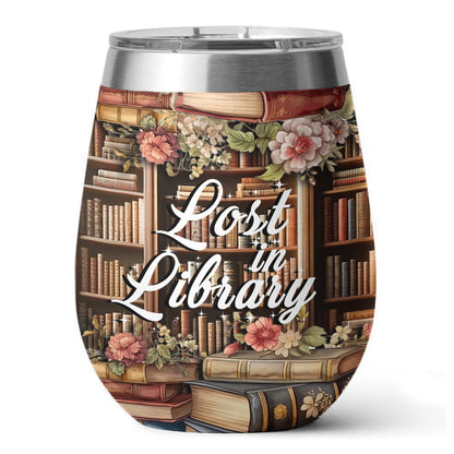 Reading 12 Oz Shineful™ Wine Lost In Library Nl09 12Oz Tumbler