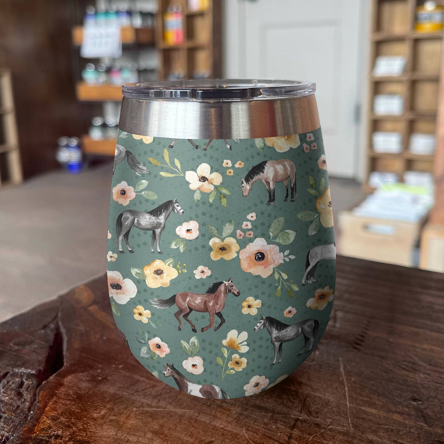 Shineful Wine Tumbler Meadow Mirth