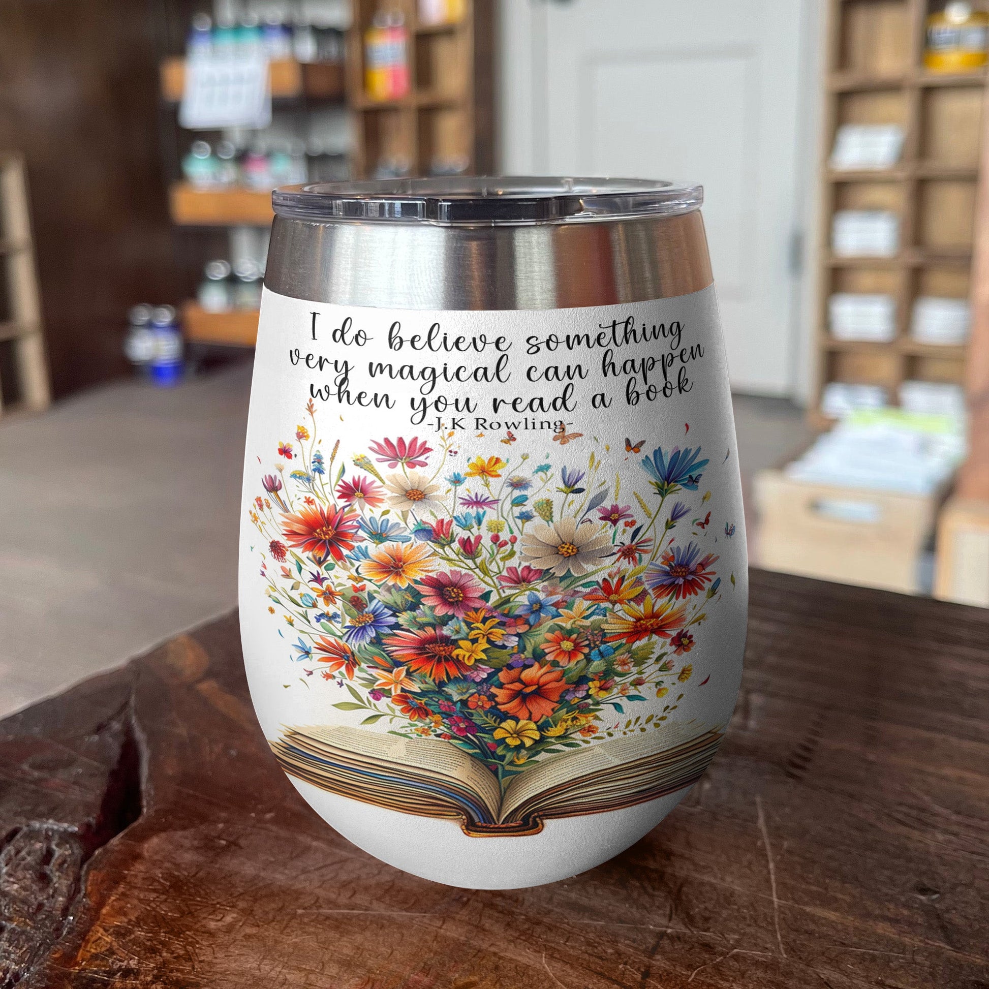 Reading 12 Oz Shineful™ Wine Flower Bloom Nl09 12Oz Tumbler