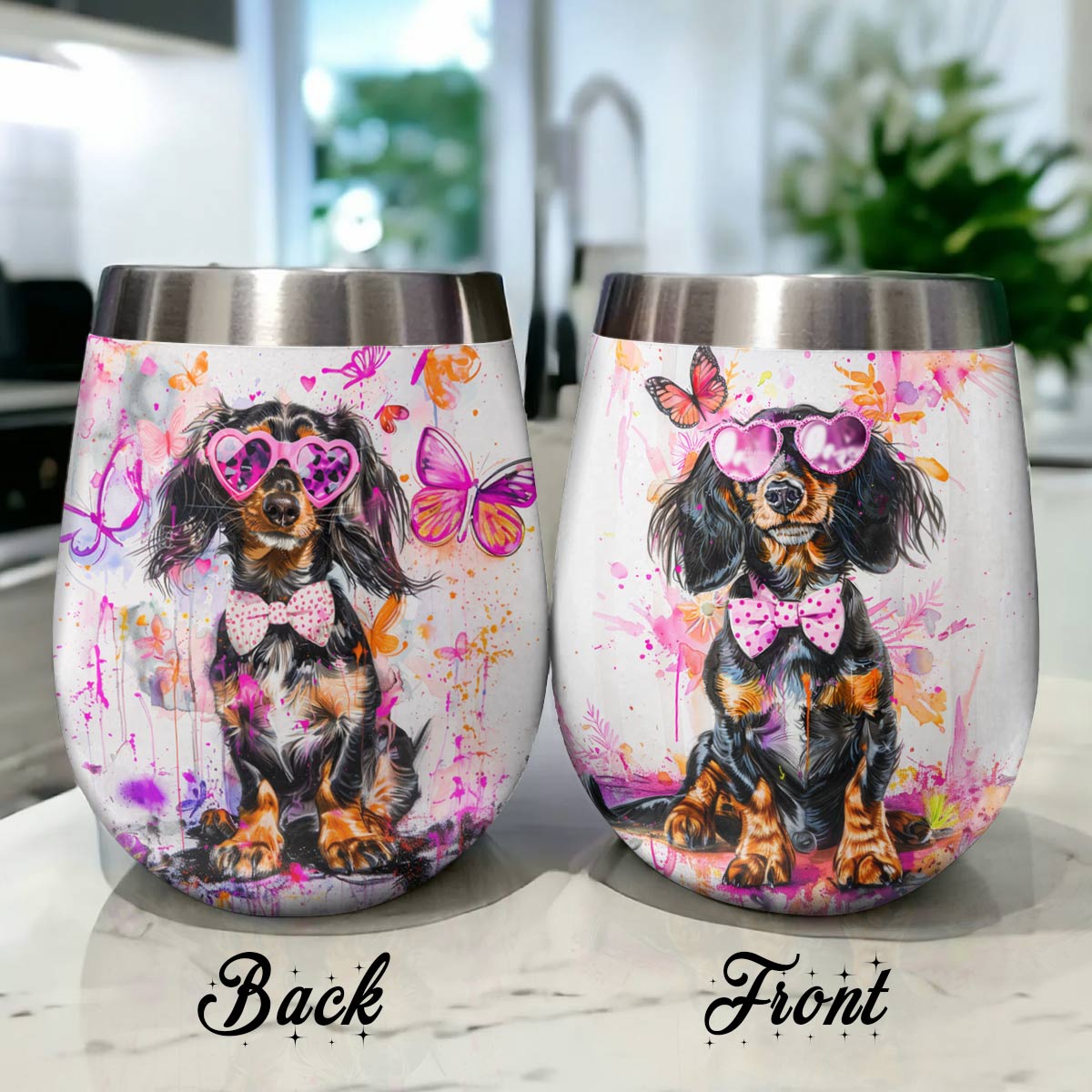 Shineful Wine Tumbler Fabulous Dachshund