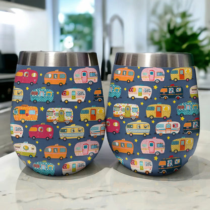 Shineful Wine Tumbler Starlit Camper