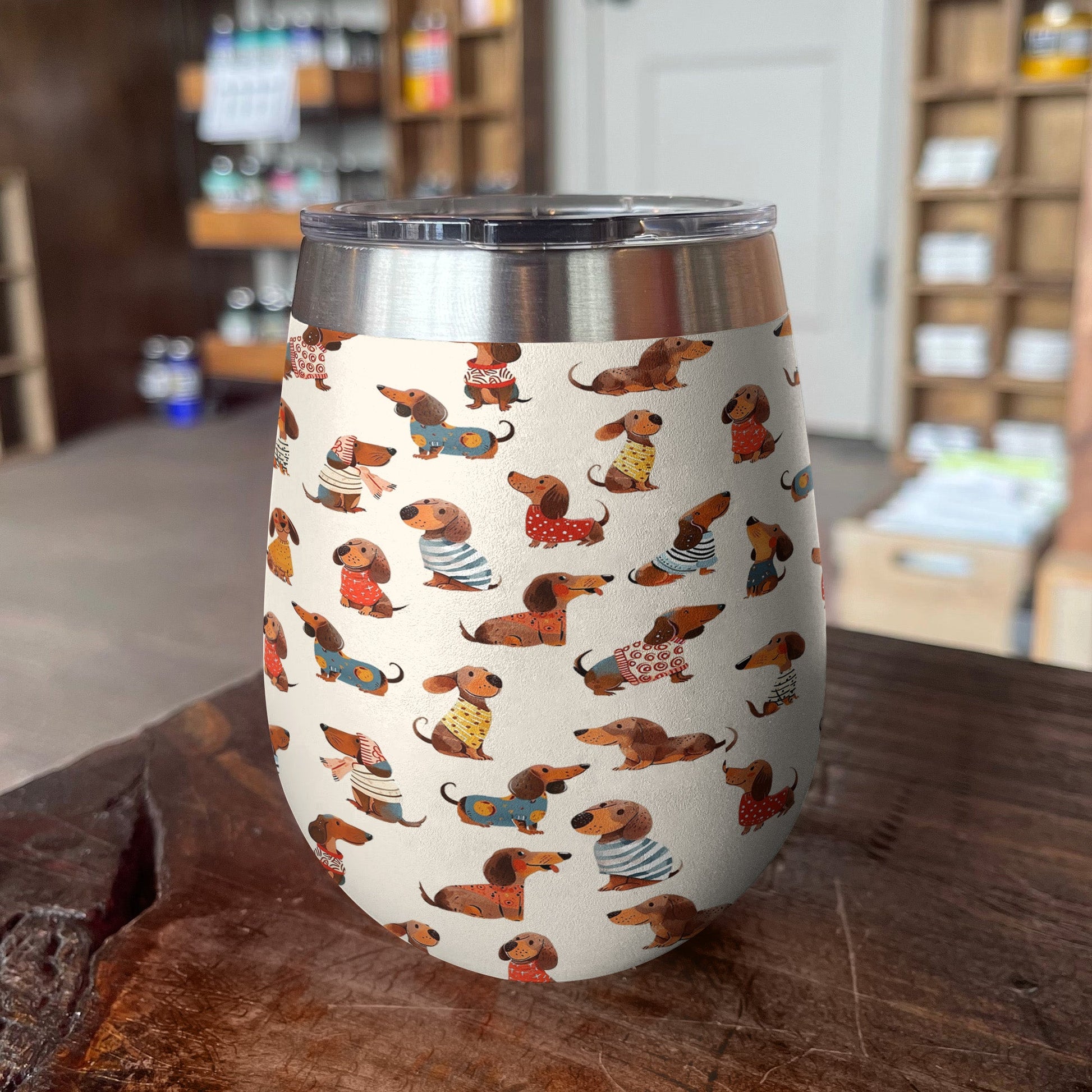 Dachshund 12 Oz Shineful™ Wine Cute 2 Nl09 12Oz Tumbler