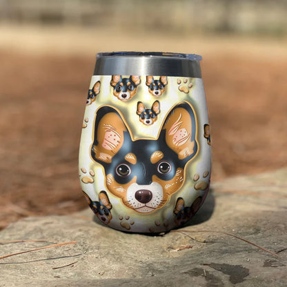 Dog 12 Oz Shineful™ Dachshunds 3D Nl09 12Oz Tumbler