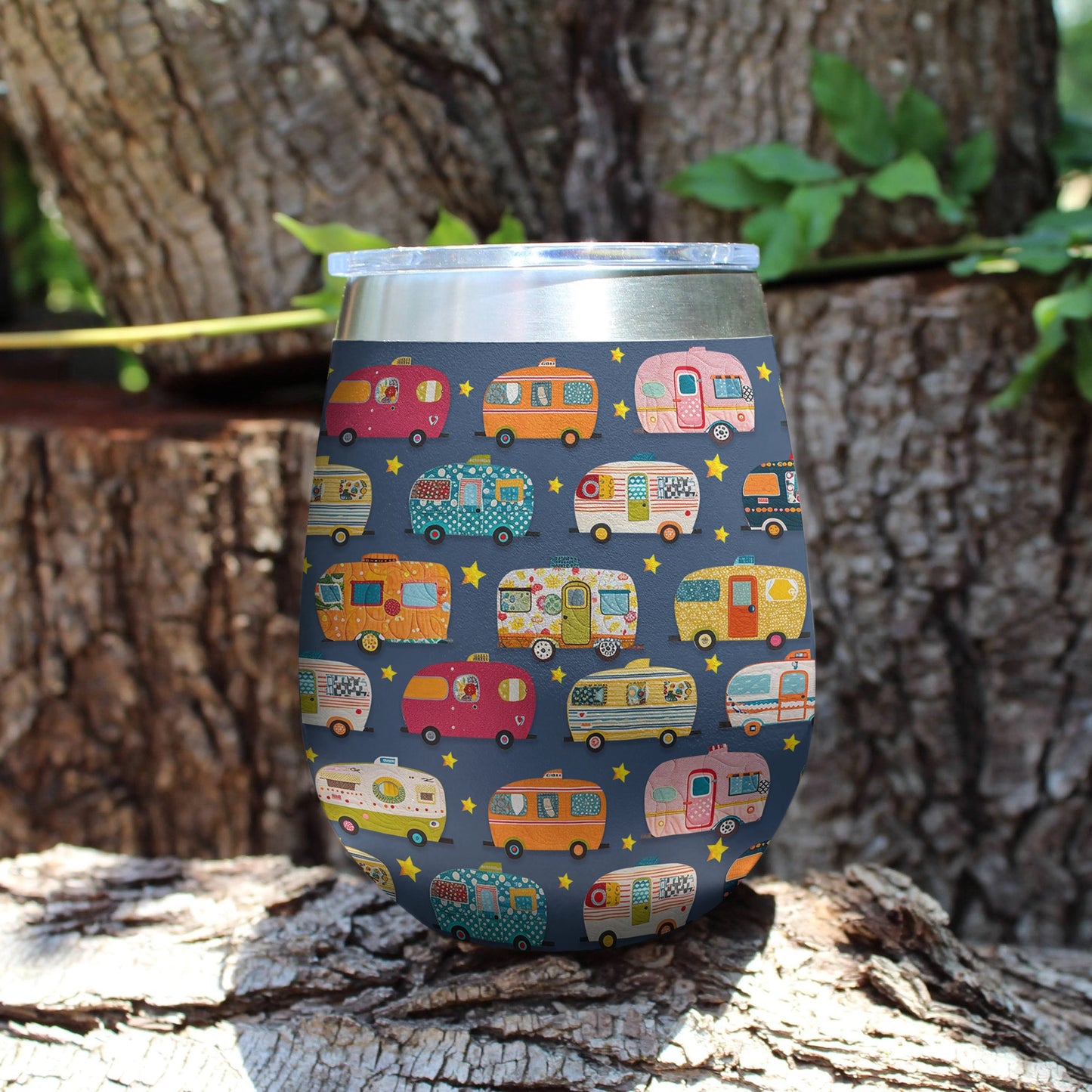 Shineful Wine Tumbler Starlit Camper