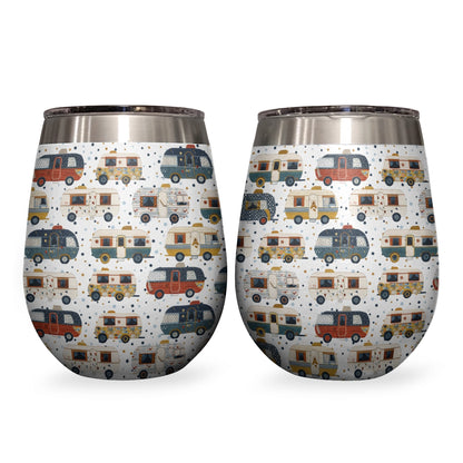 Shineful Wine Tumbler Vintage Camper