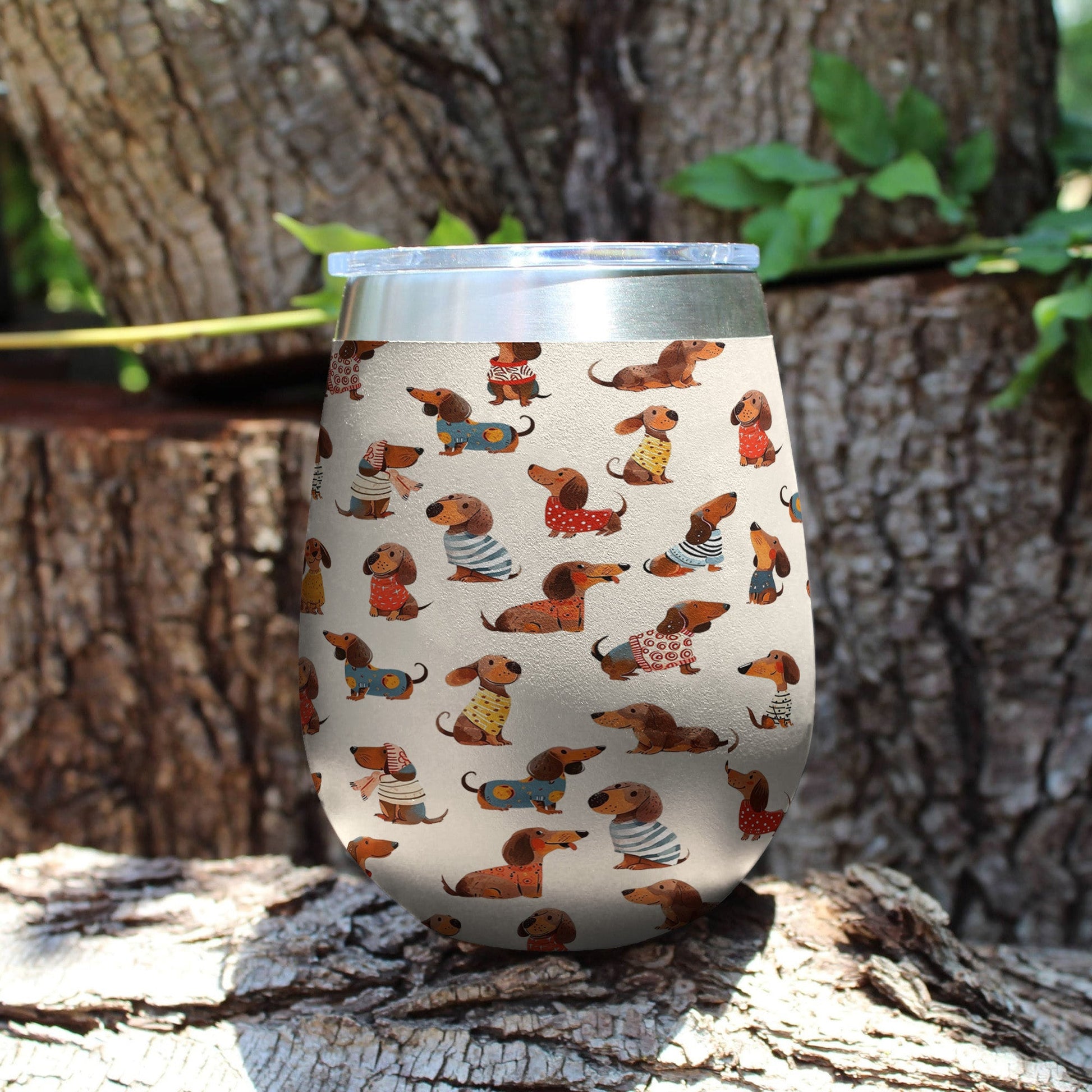 Dachshund 12 Oz Shineful™ Wine Cute 2 Nl09 12Oz Tumbler