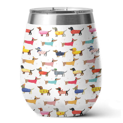 Dachshund 12 Oz Shineful™ Wine New Color Nl09 12Oz Tumbler