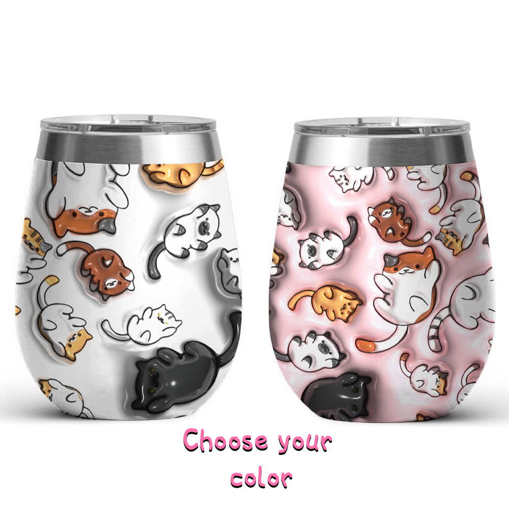 Cat 12 Oz Shineful™ Dachshunds 3D Pink Nl09 12Oz Tumbler