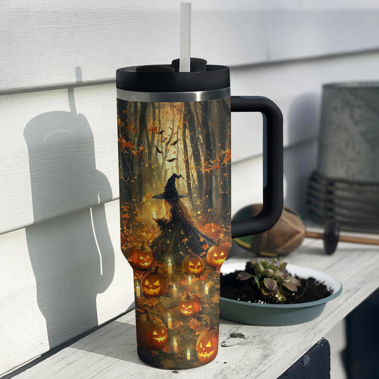 La sorcière Shineful Tumbler dans la forêt mystique