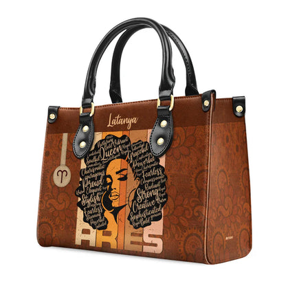 Shineful Horoscope Personalized Leather Bag