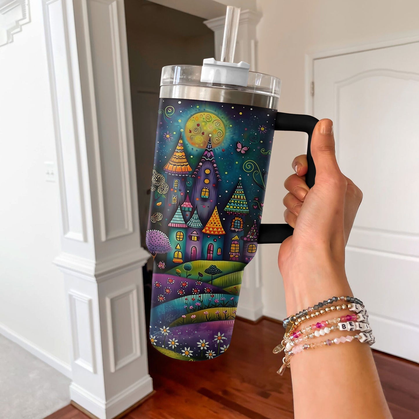 Shineful Tumbler Whimsical Village