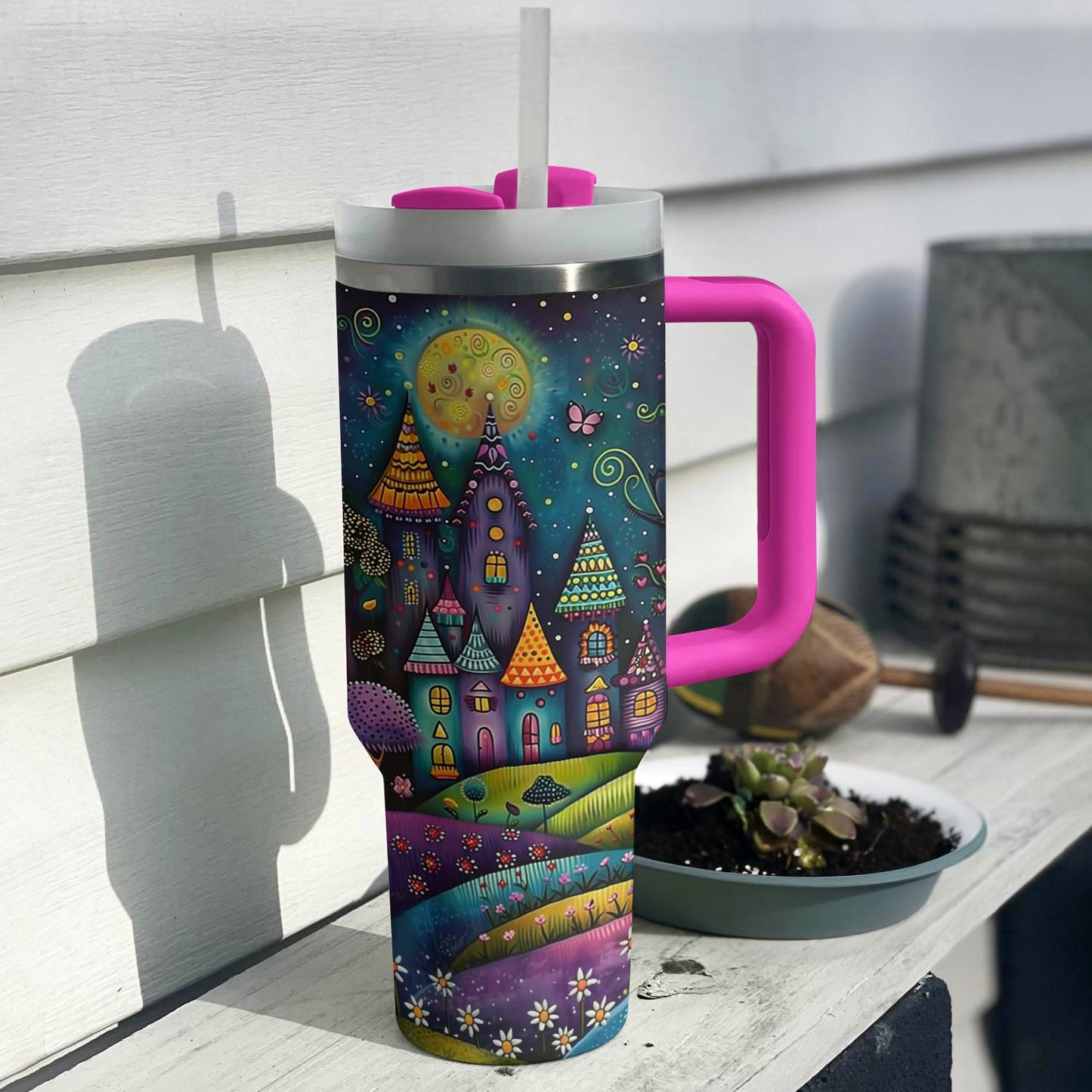 Village fantaisiste Shineful Tumbler