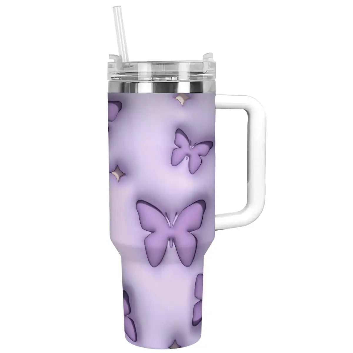 Shineful Tumbler Puffy Butterflies