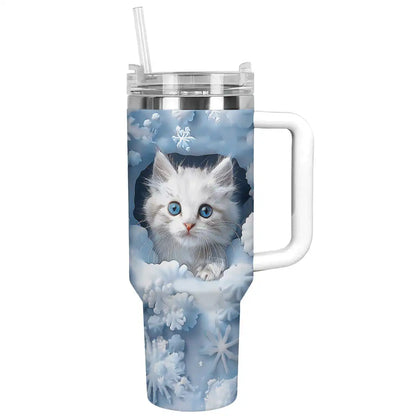 Shineful Tumbler Snow Cat