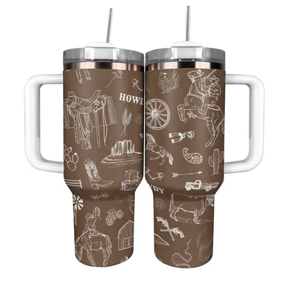 Shineful Tumbler Western Roundup