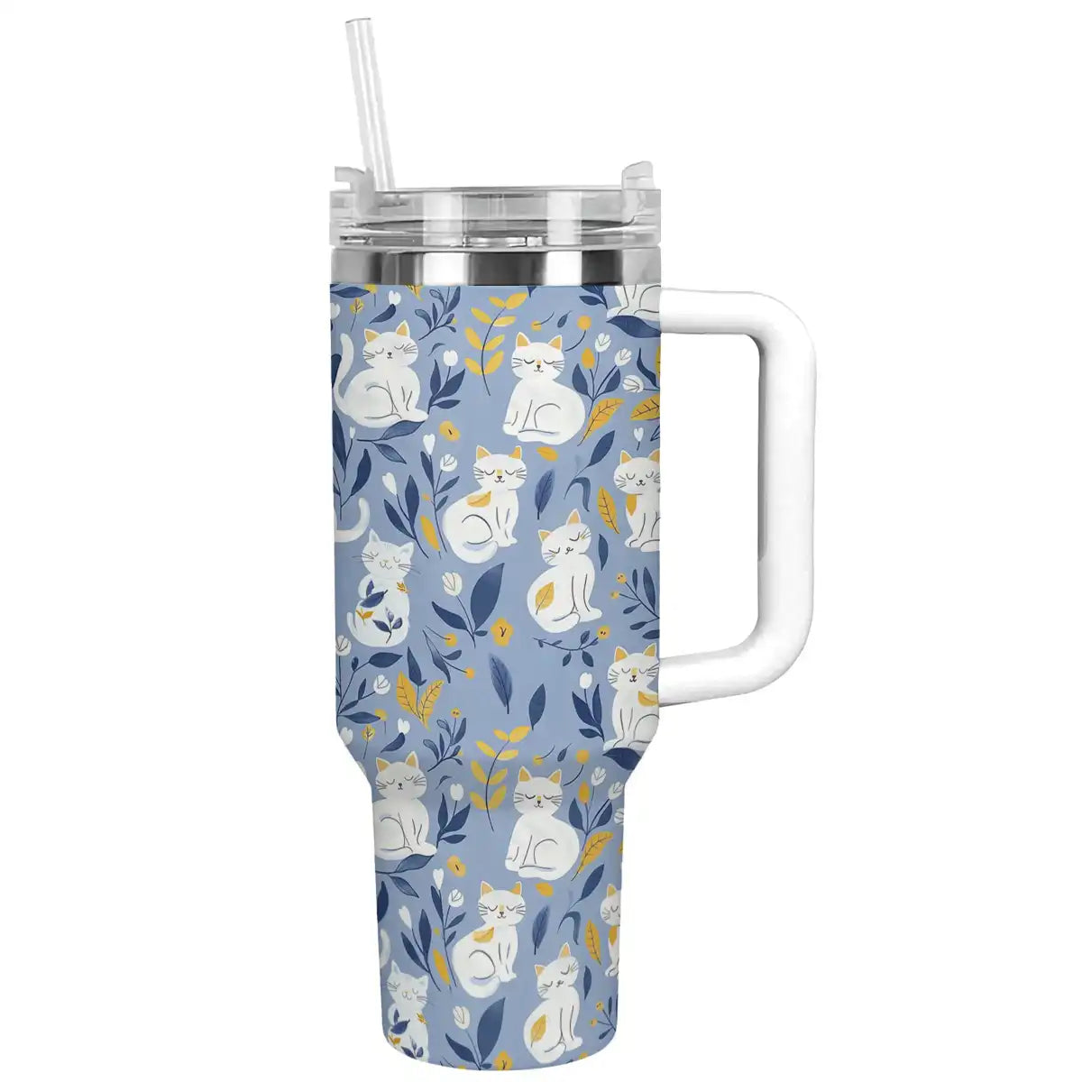 Shineful Tumbler Cats in Blue