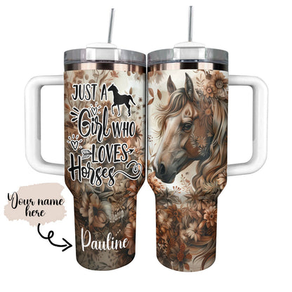 Shineful Tumbler Personalized Boho Horse