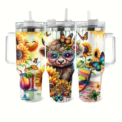 Shineful Tumbler Summer Cow