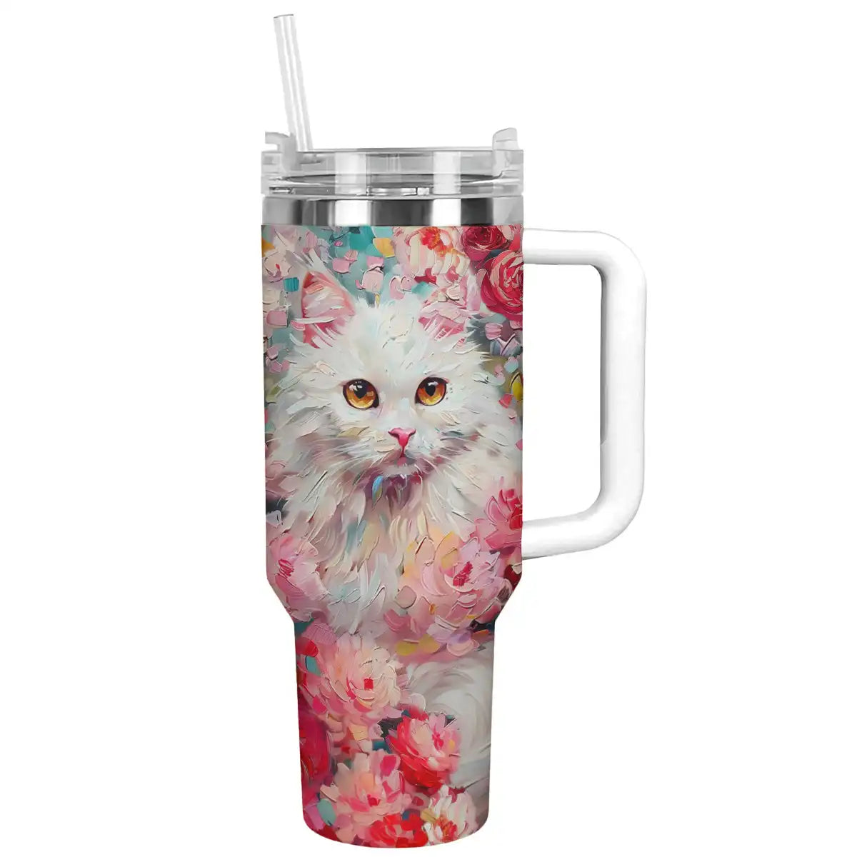 Shineful Tumbler Rose Cat Ver2