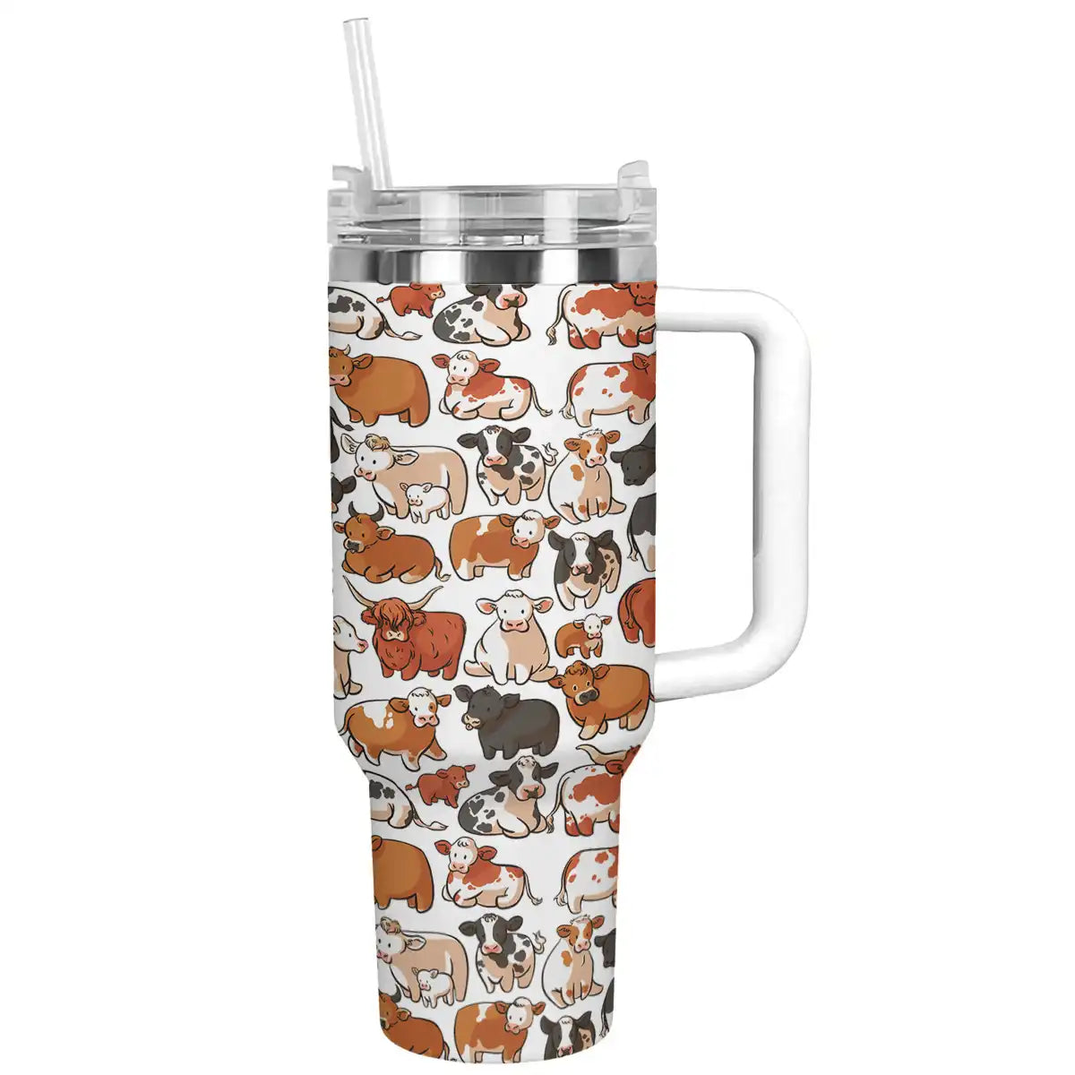 Shineful Tumbler Cute Cows