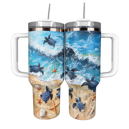 Shineful Tumbler Sea Turtle Vacation