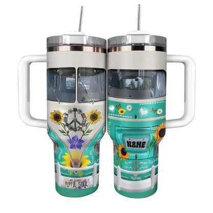 Shineful Tumbler Personalized Hippie Van