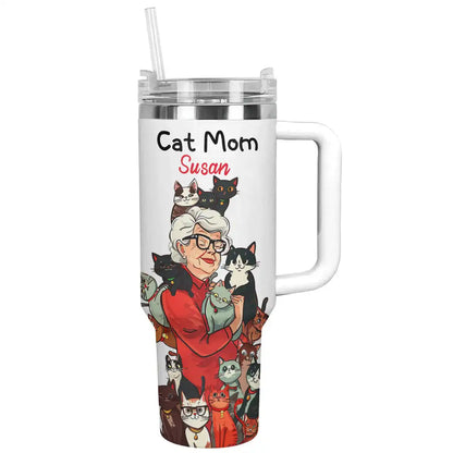 Shineful Tumbler Personalized Cat mom