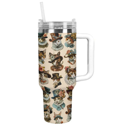 Shineful Tumbler Vintage Cats