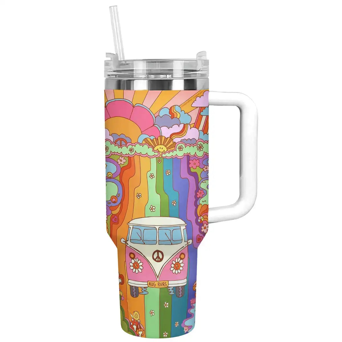 Shineful Tumbler Rainbow Hippie Van