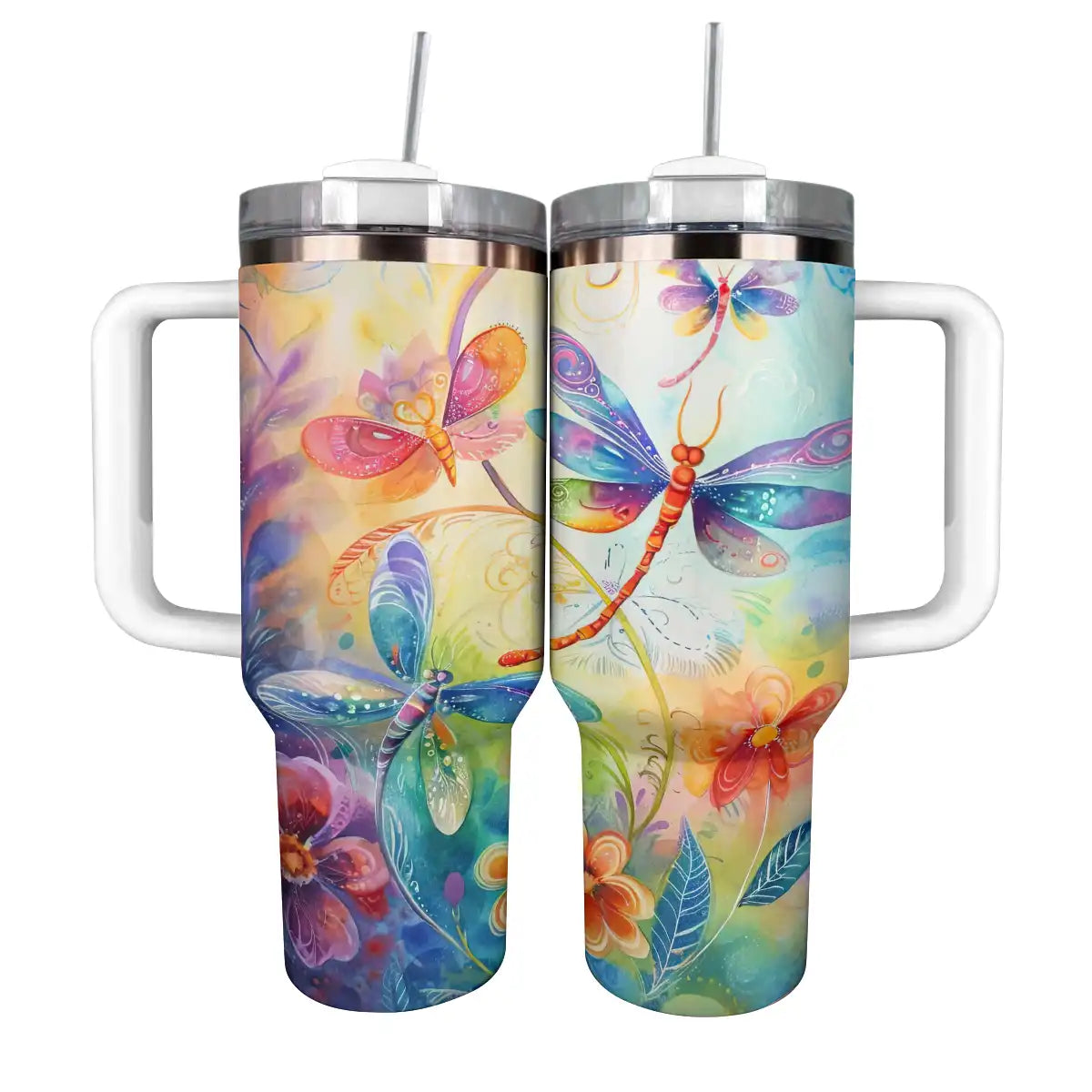 Shineful Tumbler Colorful Dragonflies