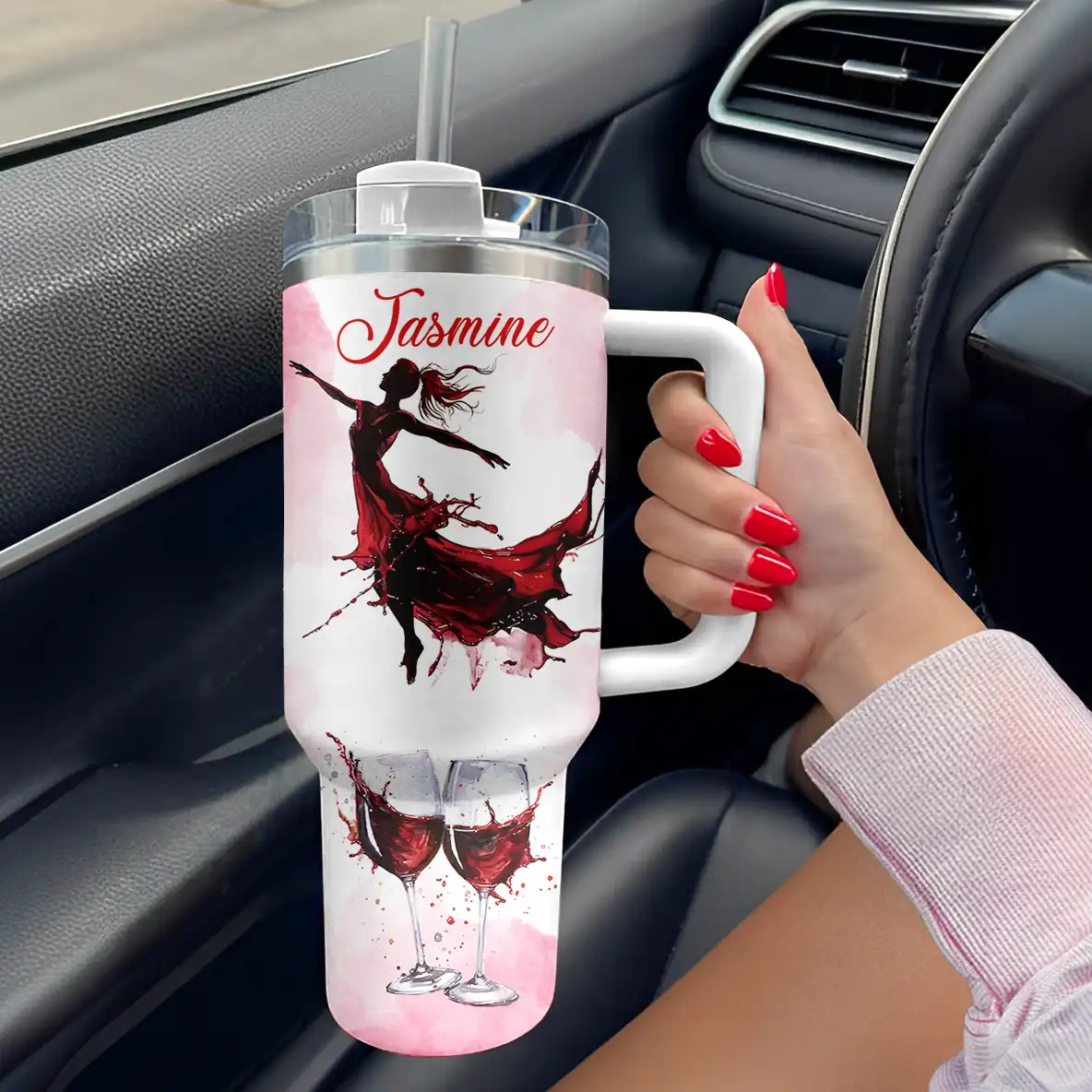 Shiny Tumbler Personalisierter sanfter Wein