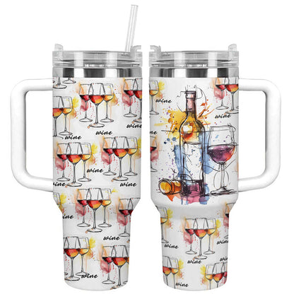 Shineful Tumbler Just A Girl Who Loves Wine