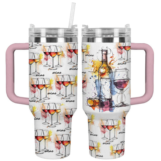 Shineful Tumbler Just A Girl Who Loves Wine