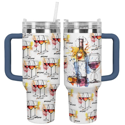 Shineful Tumbler Just A Girl Who Loves Wine