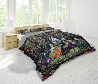 Shineful 3 Pieces Duvet Cover Set Beautiful Witchy Woman