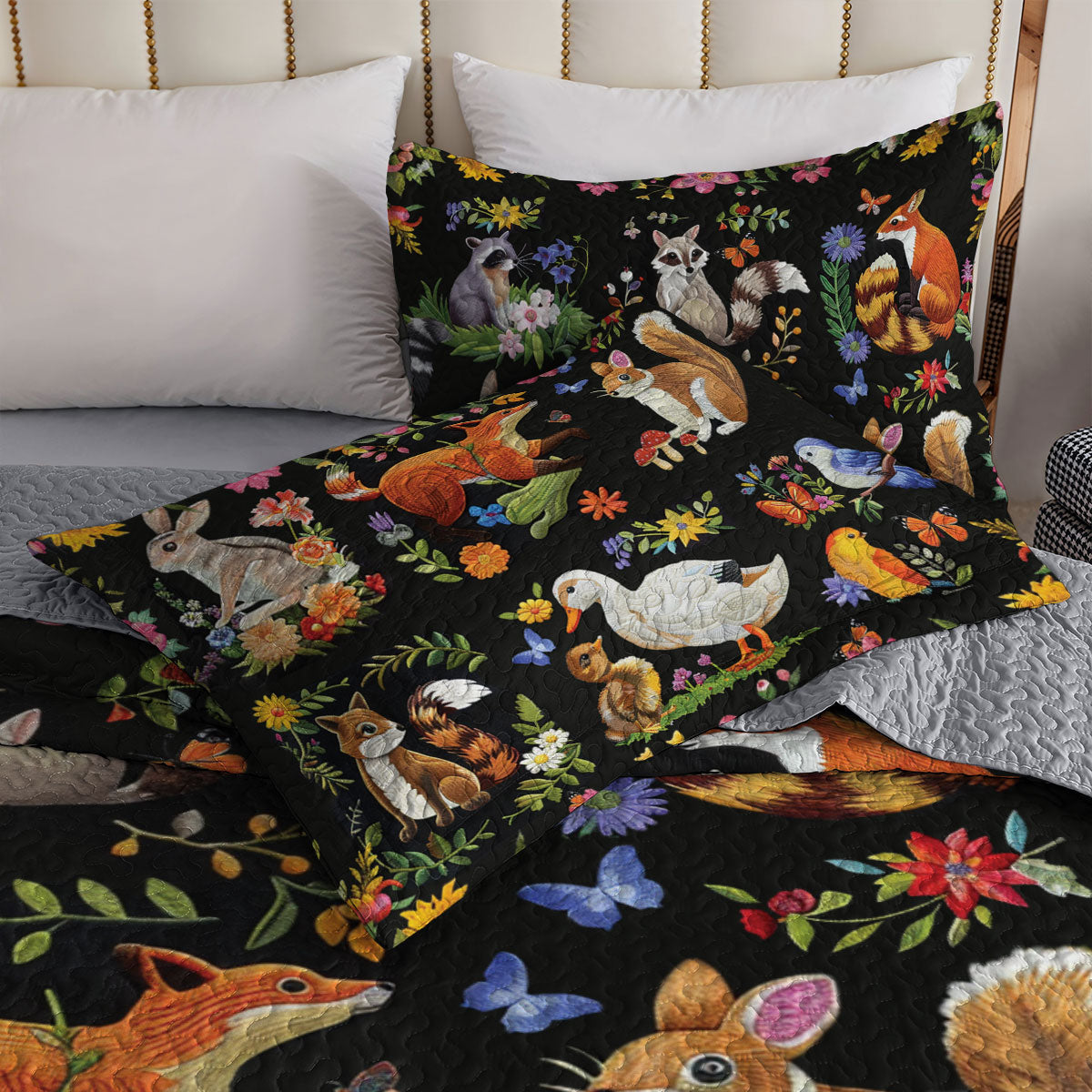 Shineful All Season Quilt 3-Piece Set Whimsical Woodland Dreams