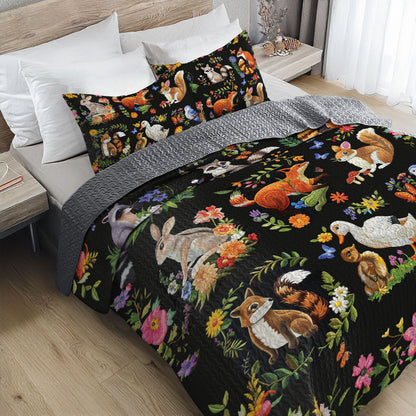 Shineful All Season Quilt 3-Piece Set Whimsical Woodland Dreams