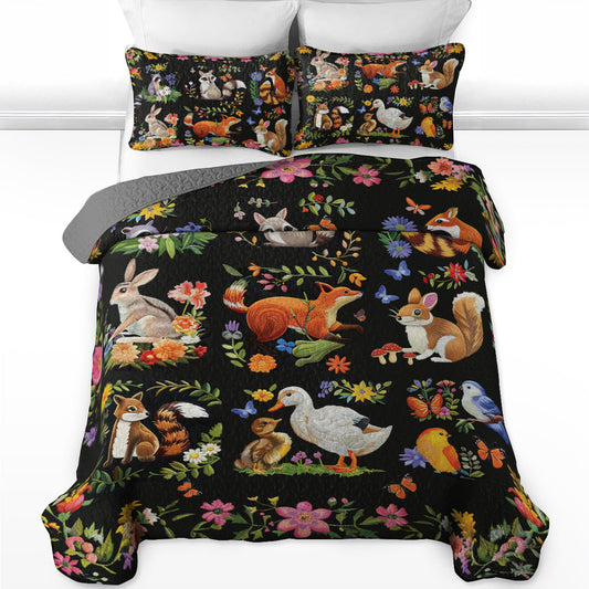 Shineful All Season Quilt 3-Piece Set Whimsical Woodland Dreams