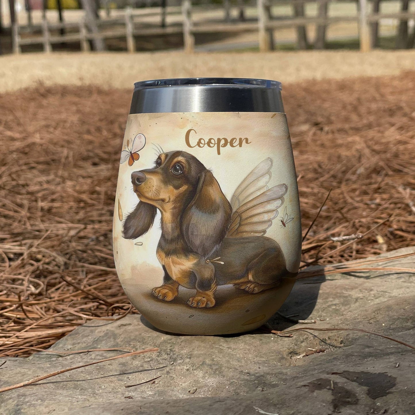 Shineful Personalized Wine Tumbler My Little Angel