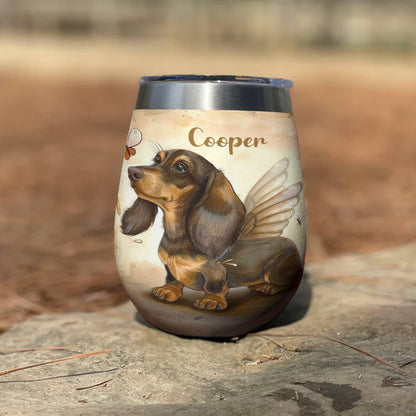 Shineful Personalized Wine Tumbler My Little Angel