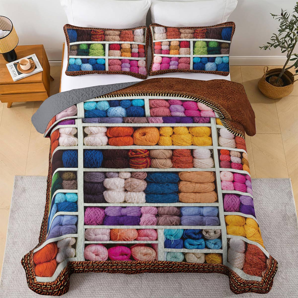 Shineful All Season Quilt 3-Piece Set Yarn Addict