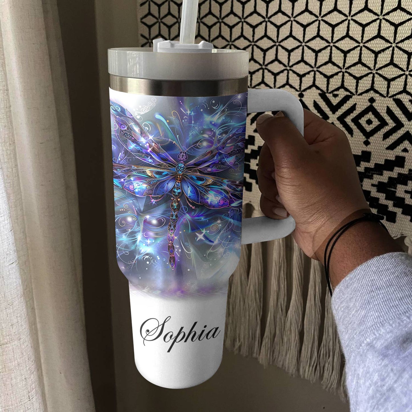 Shineful Personalized Tumbler Splendid Dragonflies