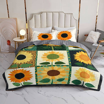 Shineful All Season Quilt 3-Piece Set Happy Sunshine